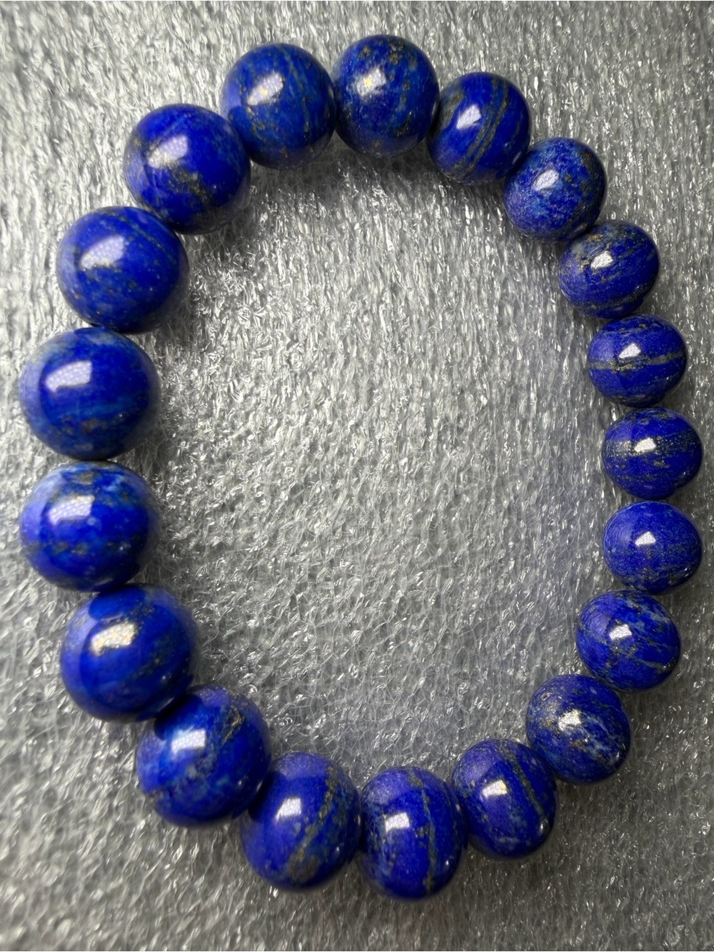 High Quality 11MM Pakistani Galaxy Lapis Lazuli Natural Crystal Bracelet